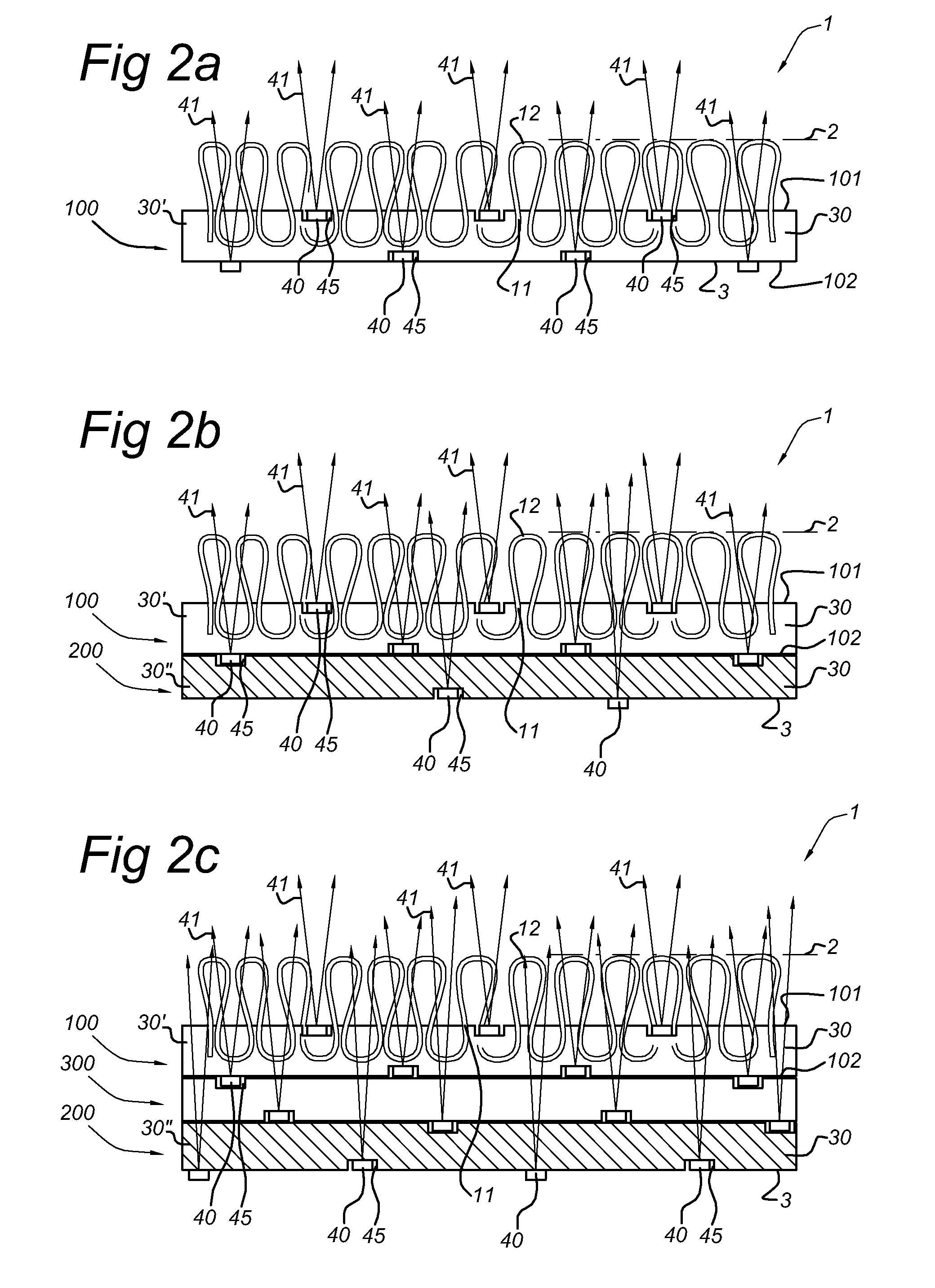 Light emitting tufted carpet