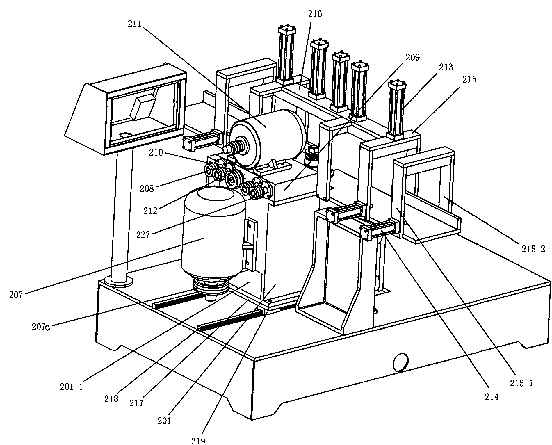 Numerical control wood house tenon machine