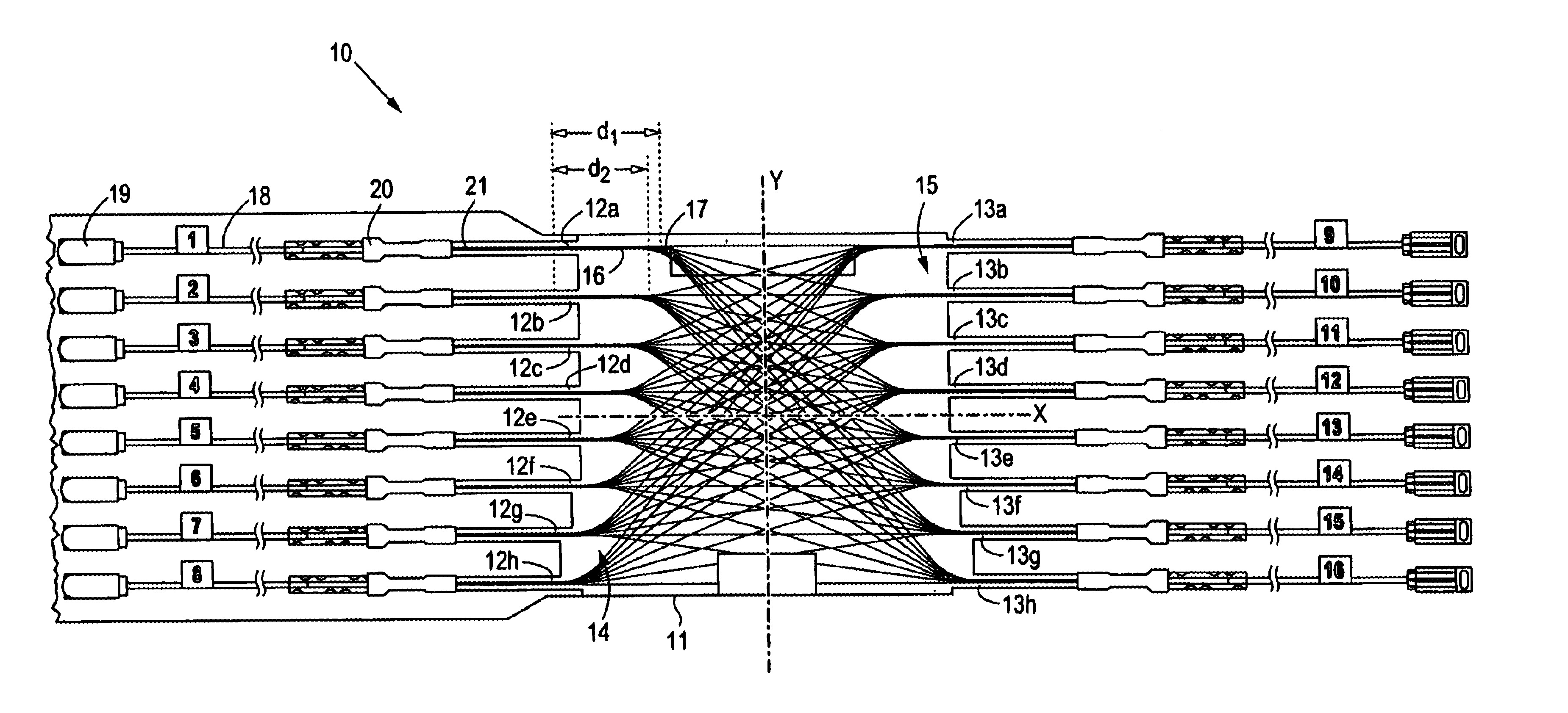 Optical fiber circuit