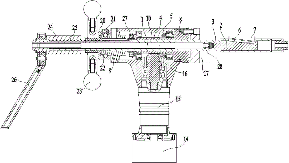 Internal-expanding type beveling machine