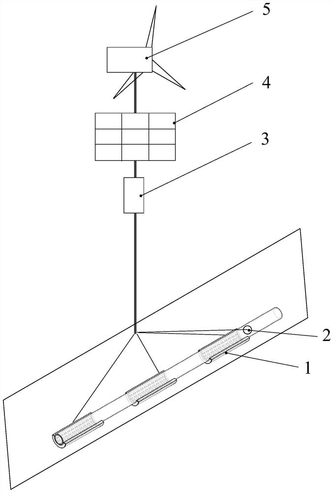 Underground cable self-energized state monitoring device and system