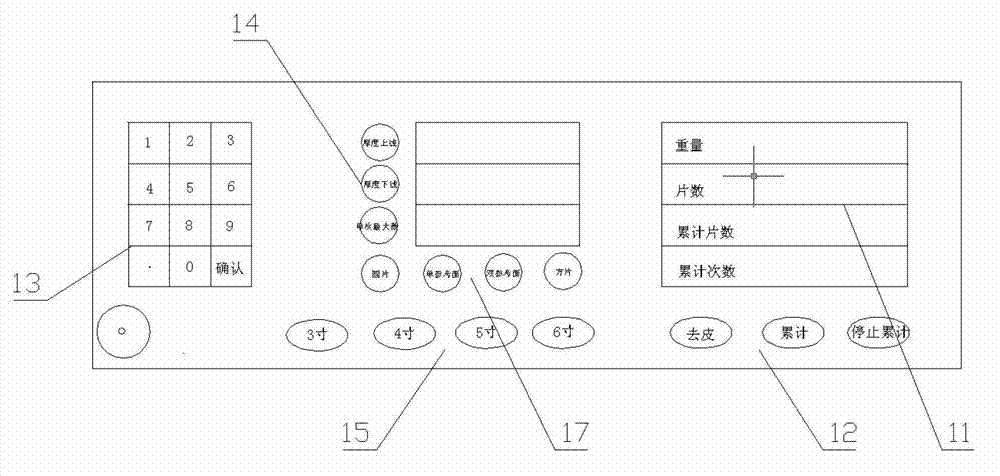 Silicon slice automatic slice counting device based on electronic balance