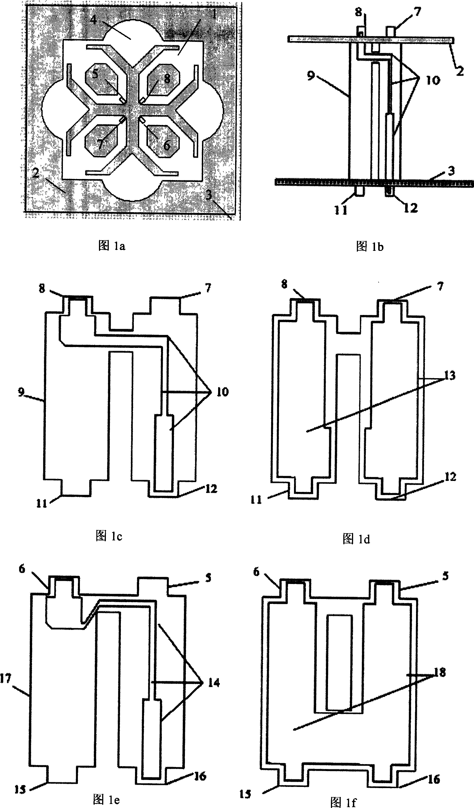 Wideband double polarized antenna oscillator structure