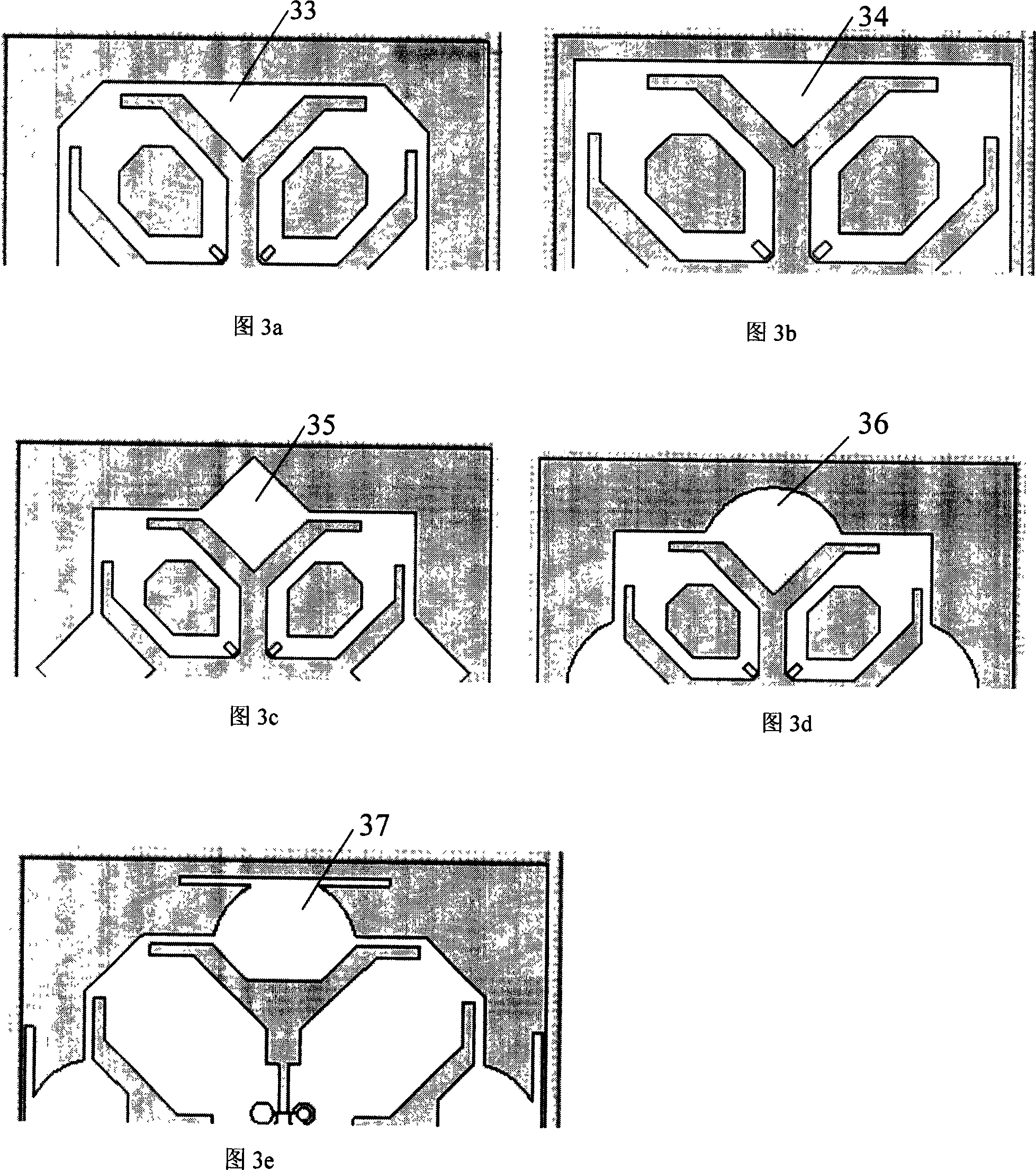 Wideband double polarized antenna oscillator structure