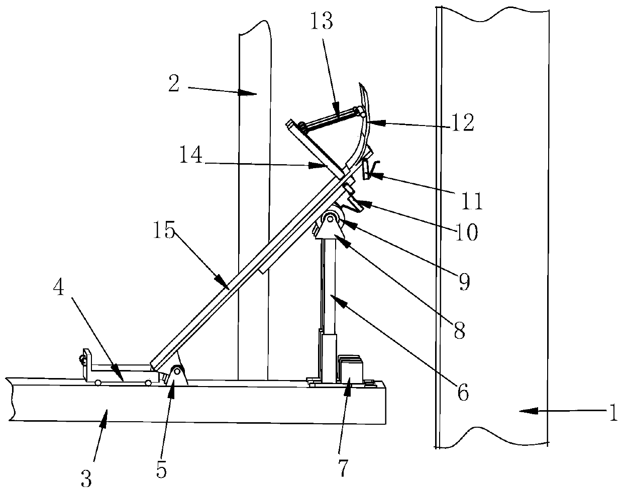 Concrete residue intelligent anti-leakage device and method based on integrated steel platform