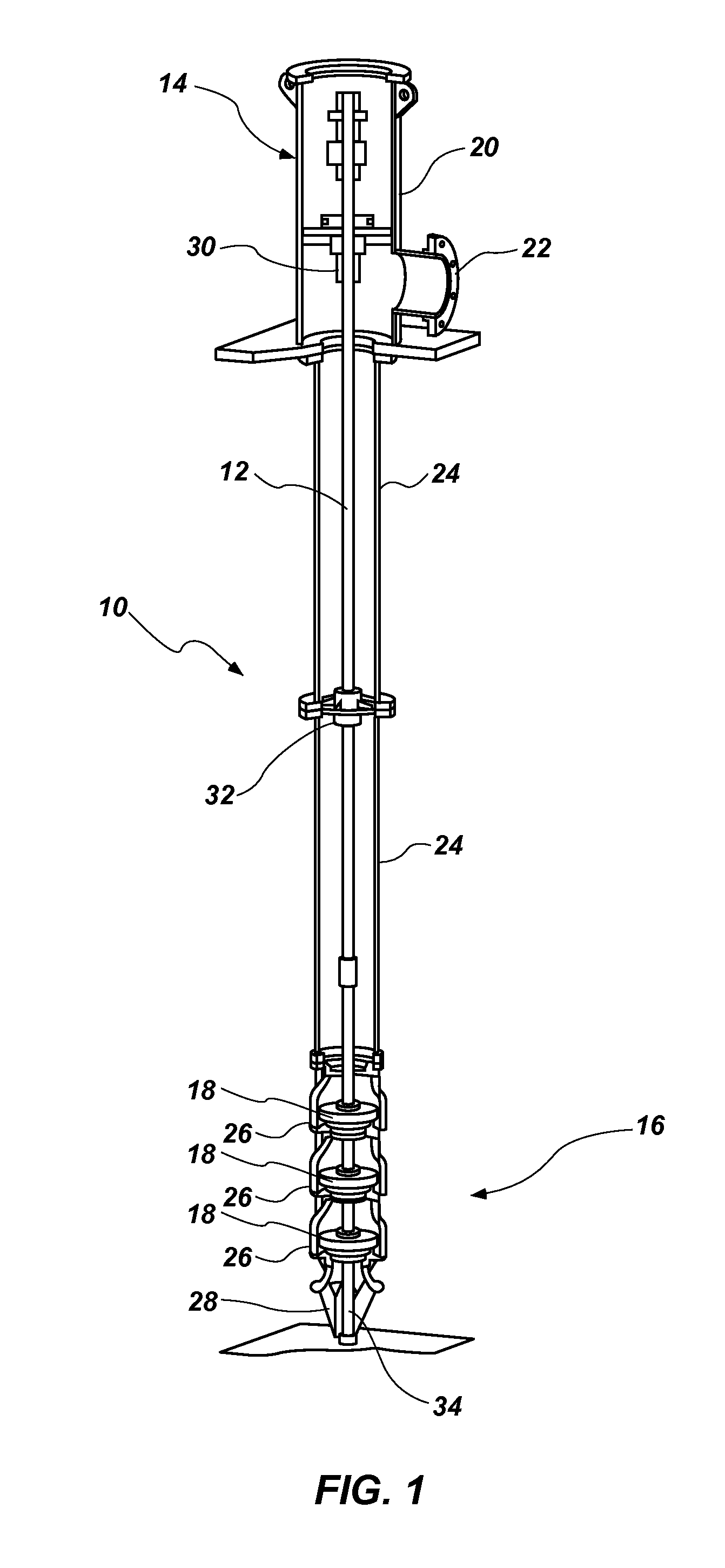 Bearing assembly for a vertical turbine pump