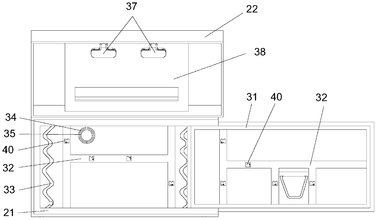 Sterile bag for puncture lavage of knee joint cavity