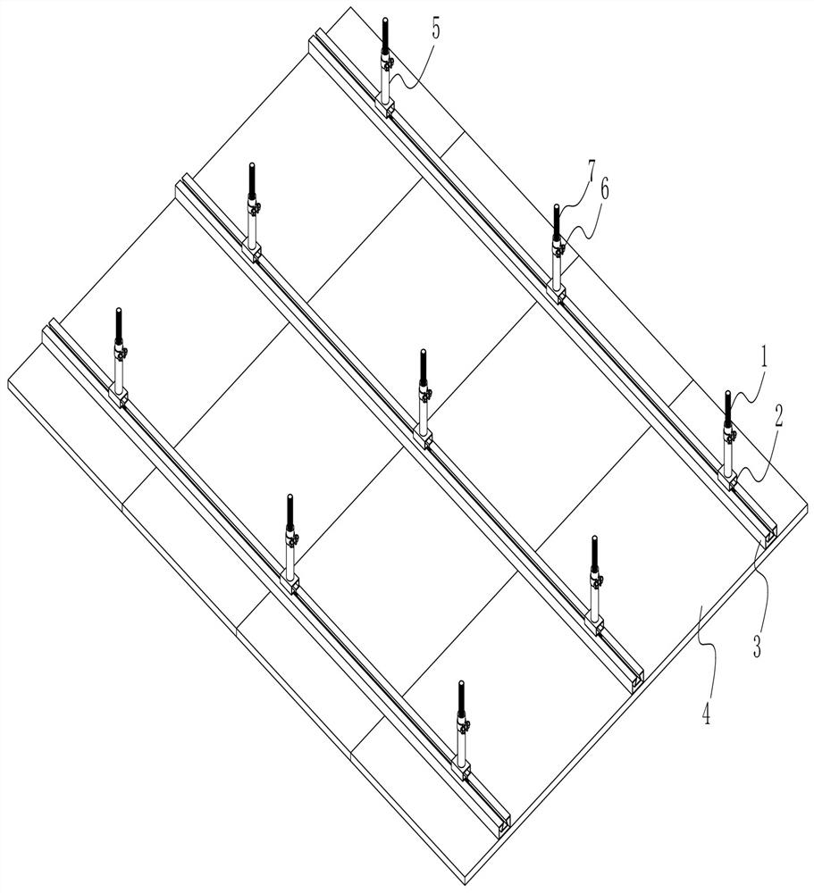 Adjustable suspended ceiling structure and mounting method