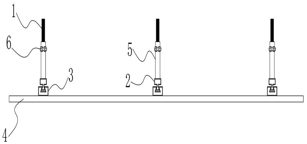 Adjustable suspended ceiling structure and mounting method