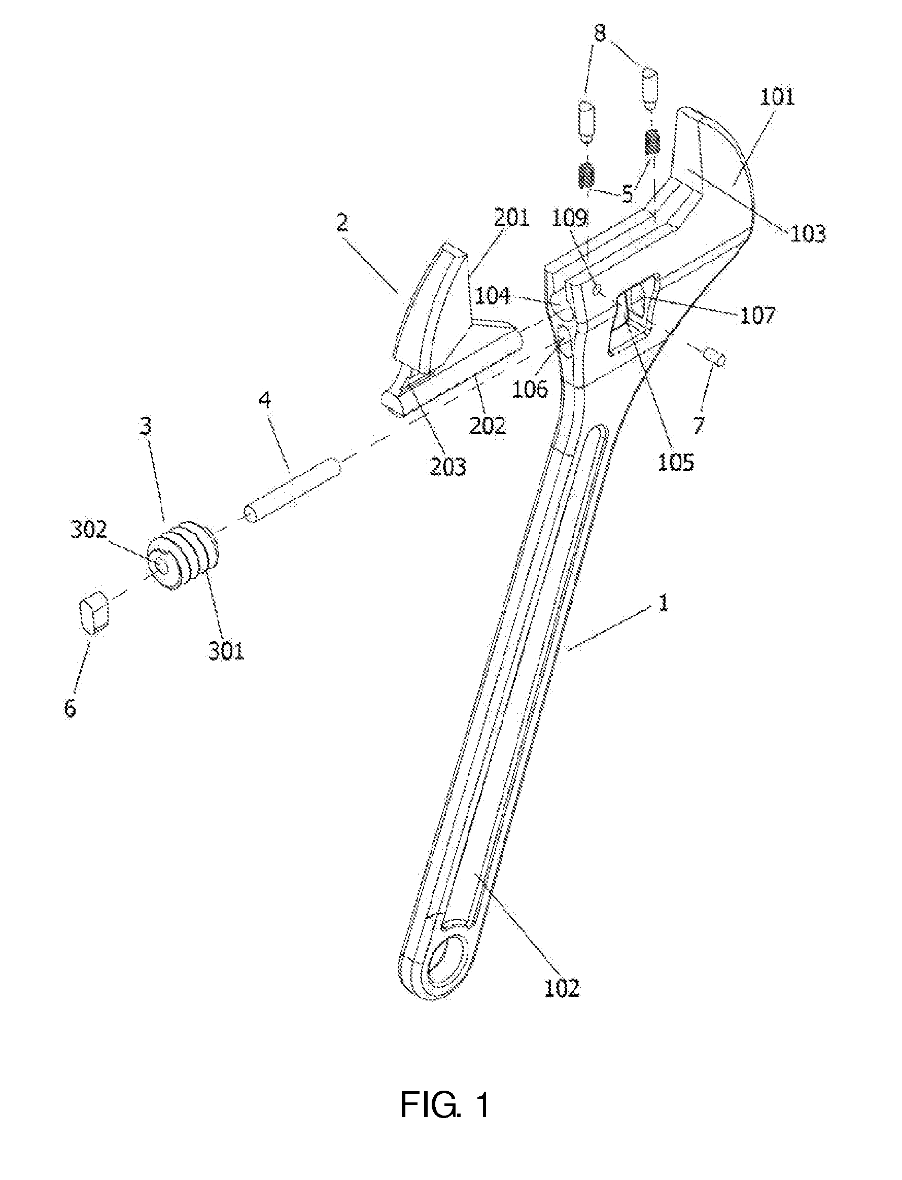 Rapid adjustable wrench