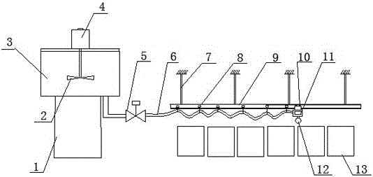 Feeding system and method for apostichopus japonicas industrial aquaculture