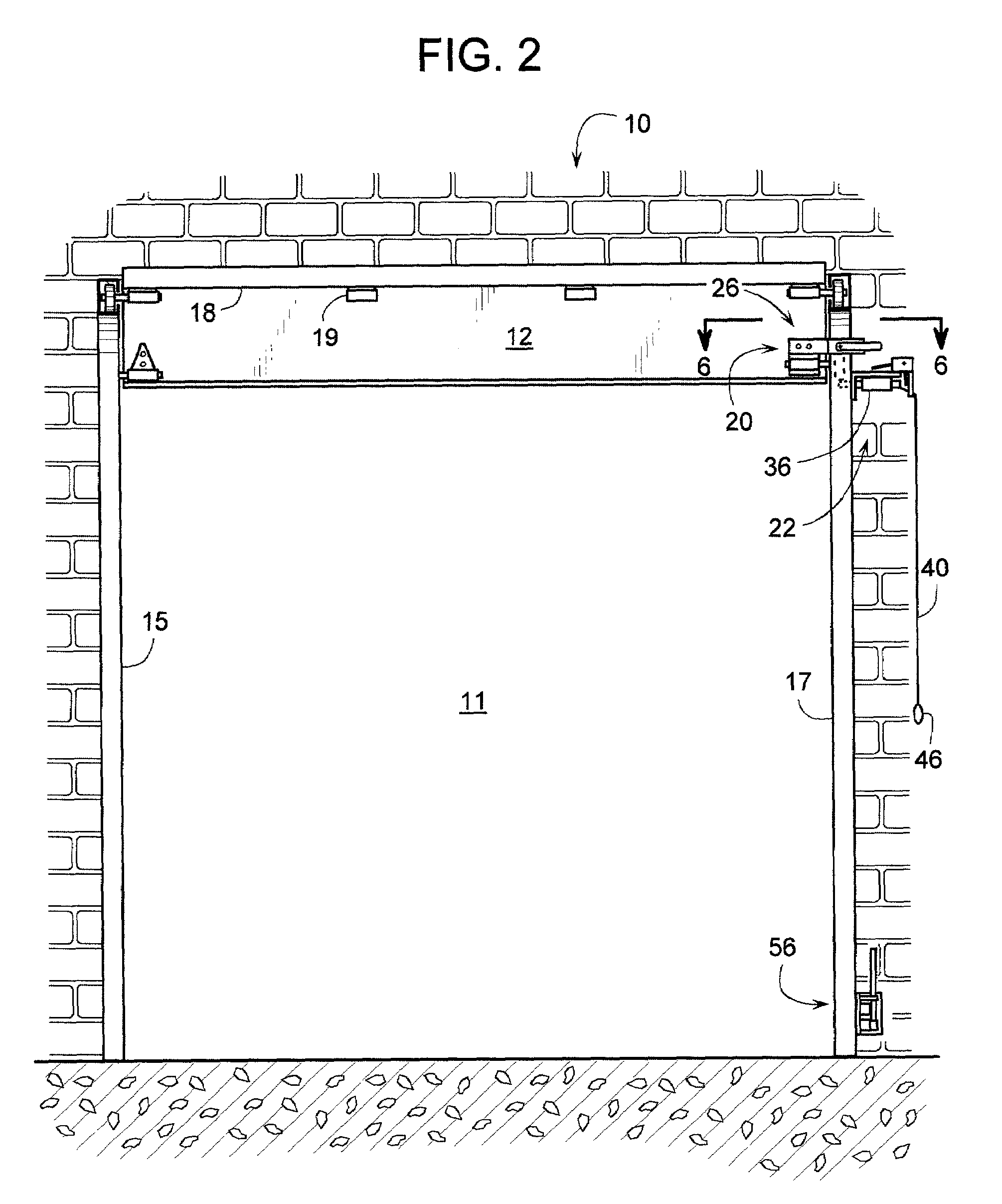 Latch assembly for a sectional door