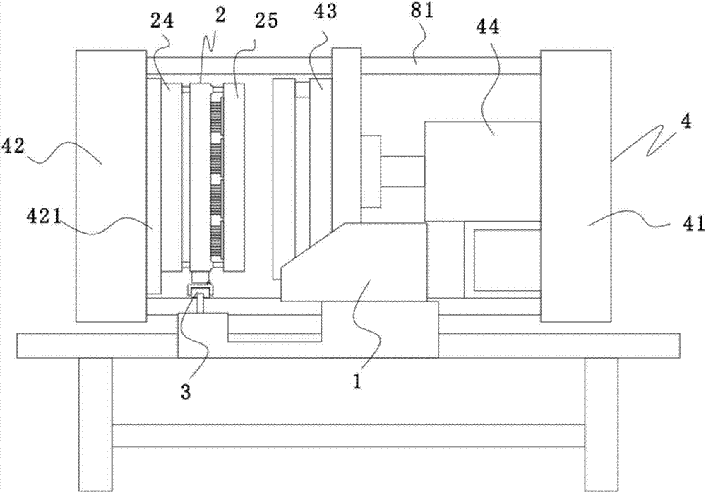 Automated wooden comb processing device