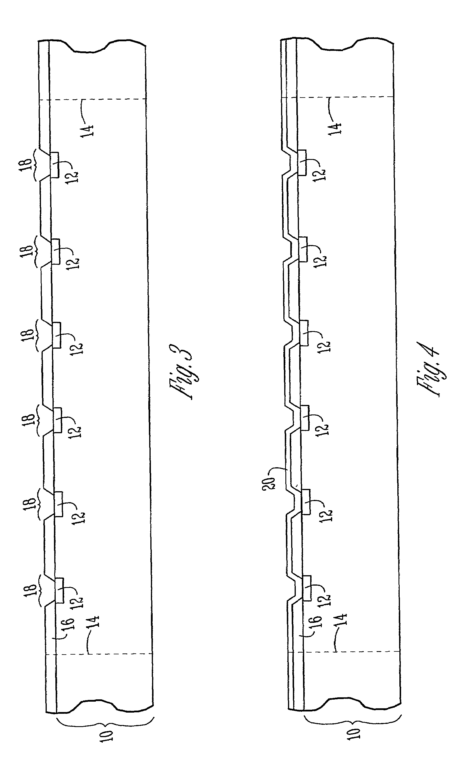 Method for packaging a microelectronic device using on-die bond pad expansion