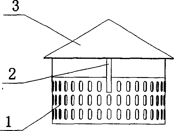 Decompression tower bottom coke inhibiting device and its uses