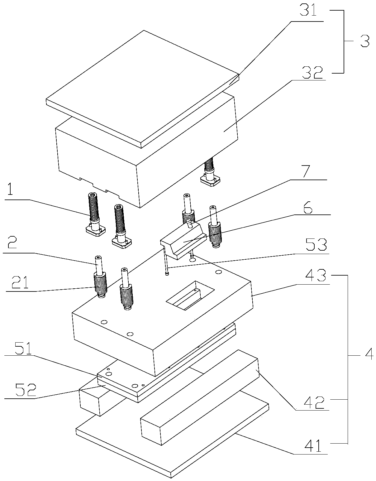 Die with thimble advanced reset mechanism