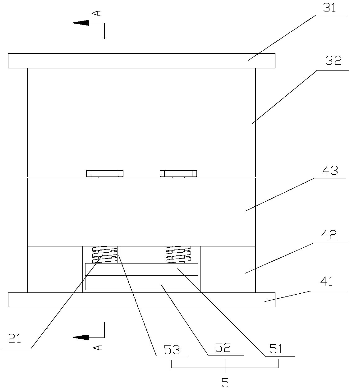 Die with thimble advanced reset mechanism