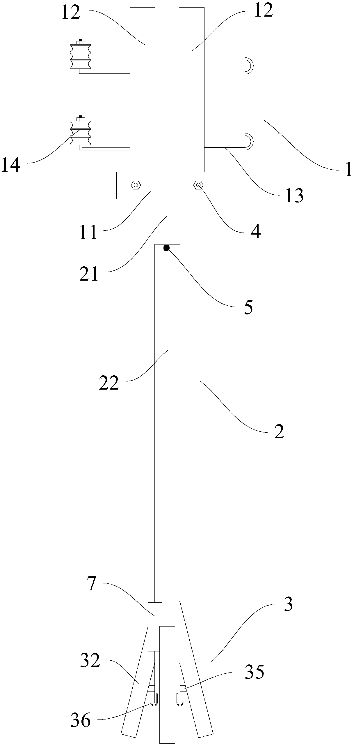 Movable pipeline support for building construction and using method thereof