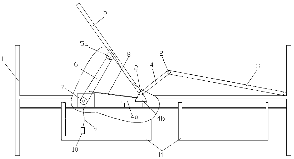 Controllable multi-angle nursing sickbed