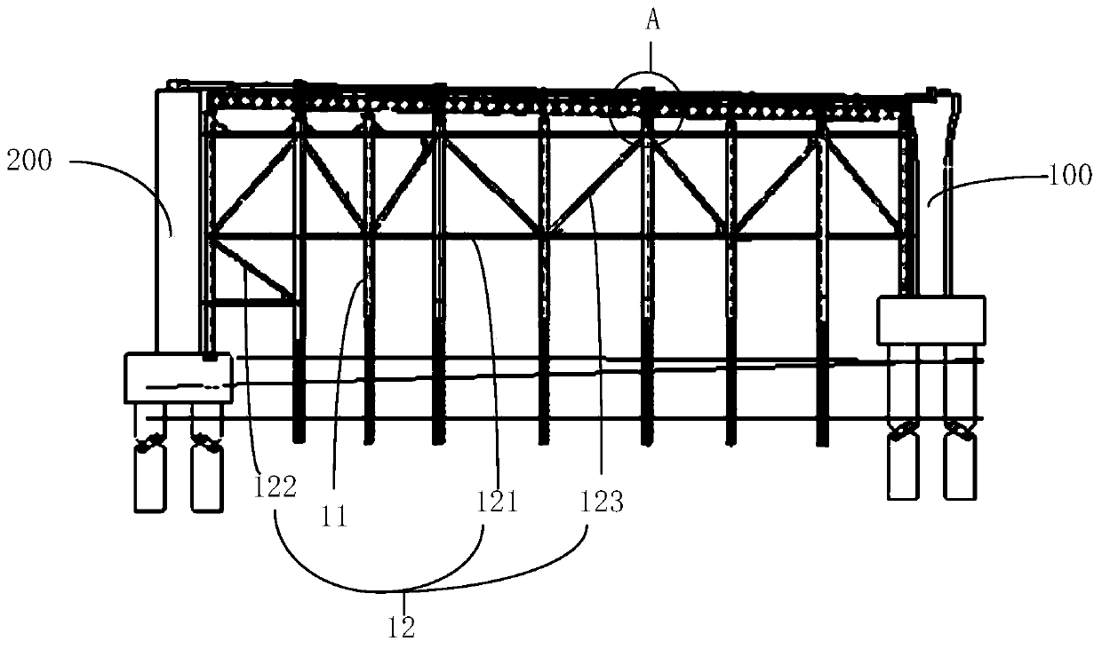 System and method for erecting side-span girder section of cable-stayed bridge