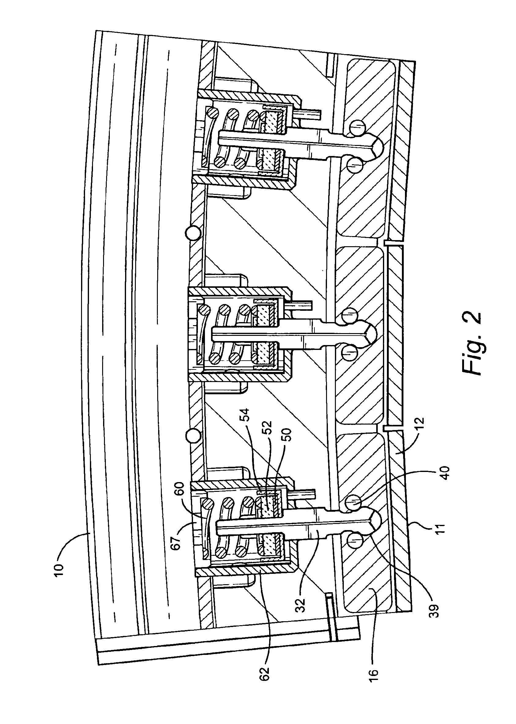 Spring mass damper system for turbine shrouds