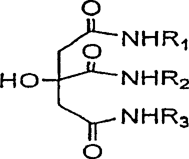 Citric trialkyl amide surfactant