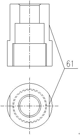 Riveting device for automobile heat insulation part mold