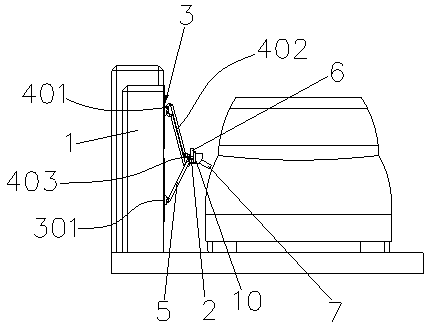 Axial feeding device and charging docking device