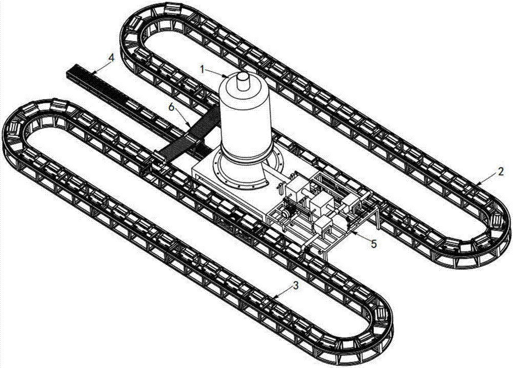 Continuous casting production line of foamed aluminium