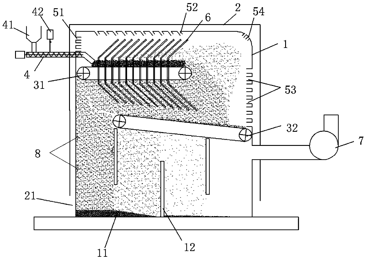 Alkaline biomass particles for incinerating organic waste liquid and special equipment