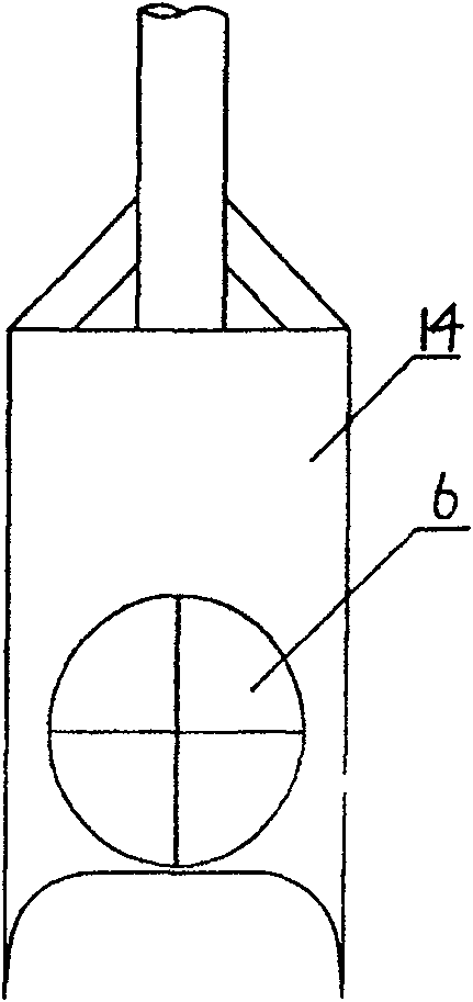 Deep horizontal load testing instrument