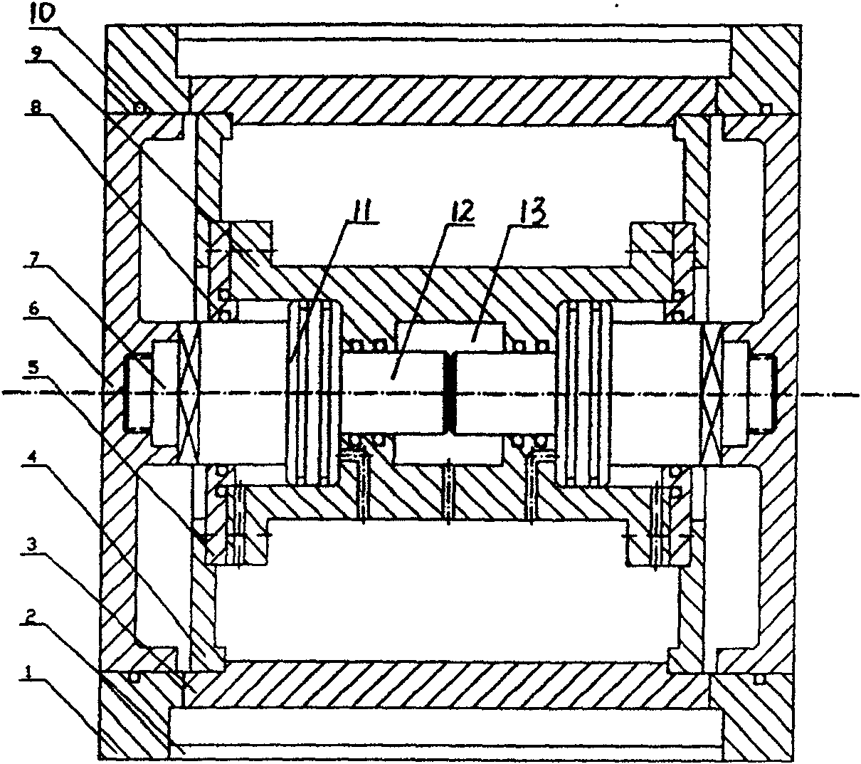 Deep horizontal load testing instrument