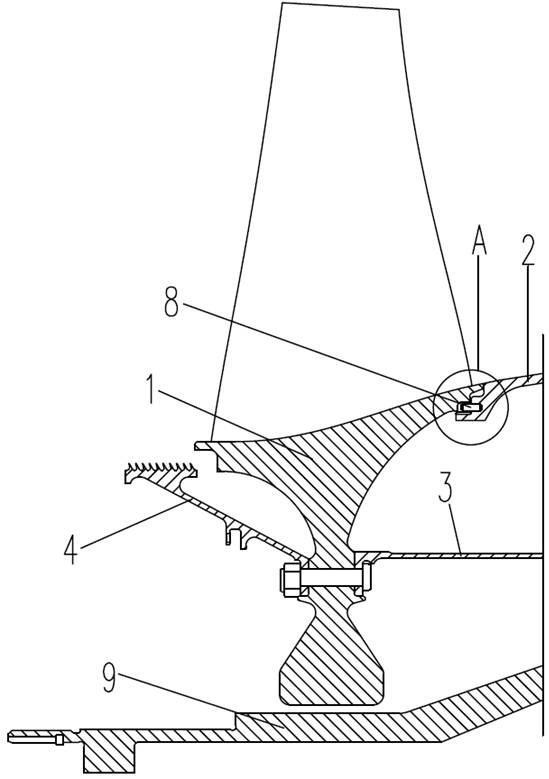 Novel gas turbine low-pressure compressor rotor structure and assembling method