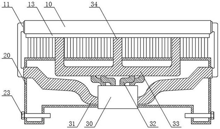 Heat dissipation device for laser