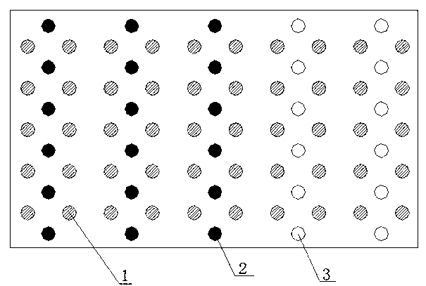 Composite treatment grouped piles for soft foundation