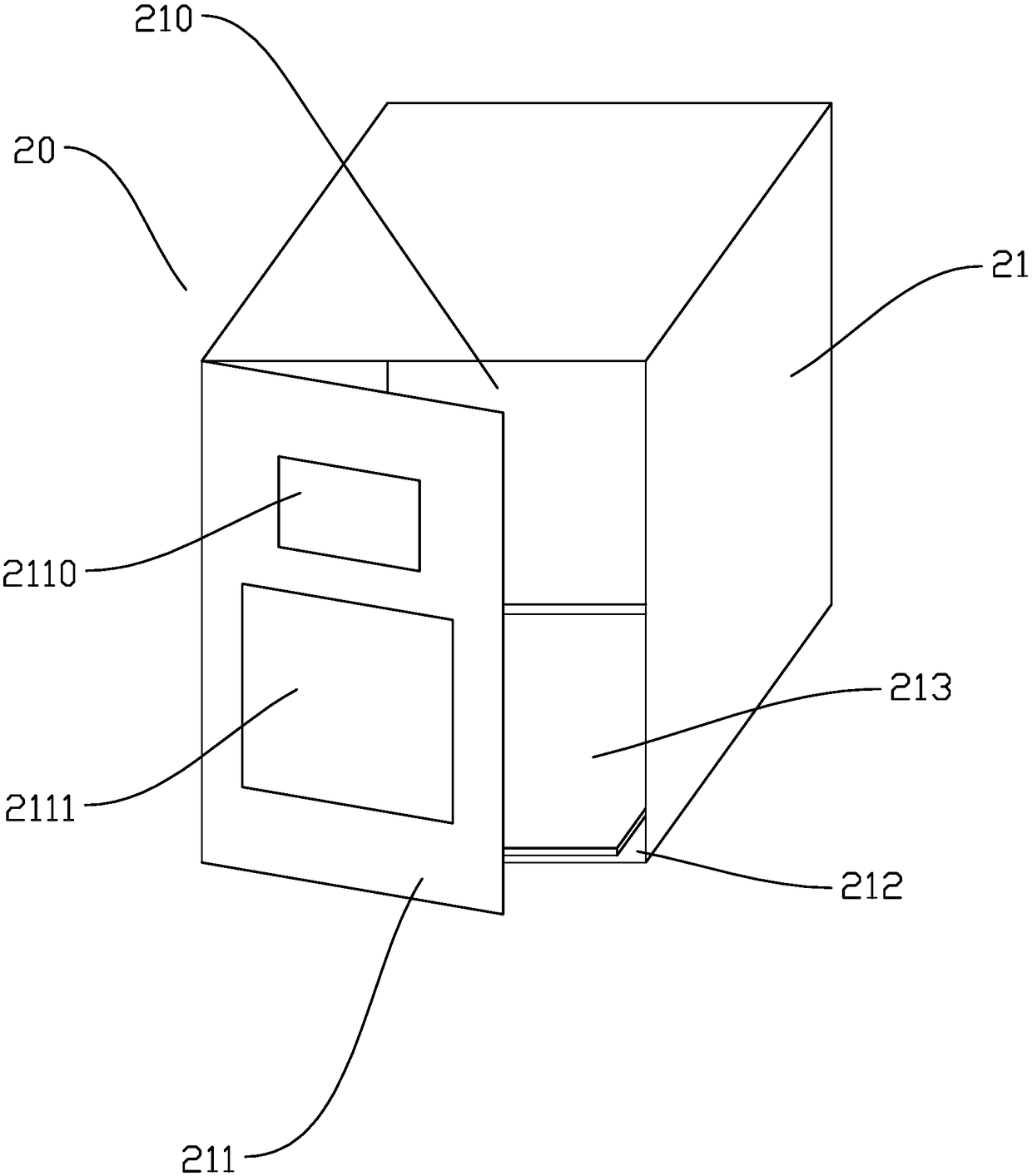 Weighing mechanism applied to household kitchen waste recycling system