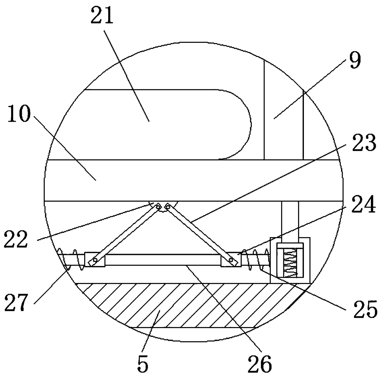 Protective device for high-rise building construction