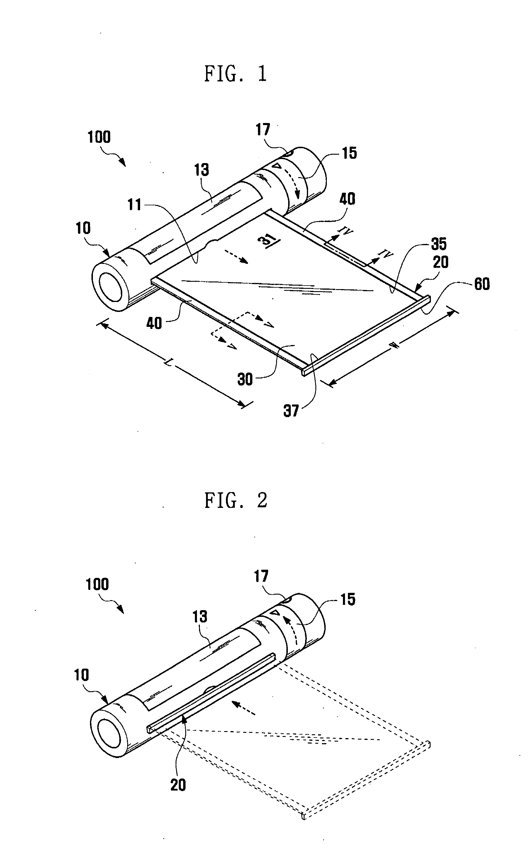 Flexible display unit mobile terminal having the same