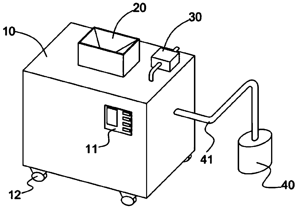 Soil crushing device with screening function