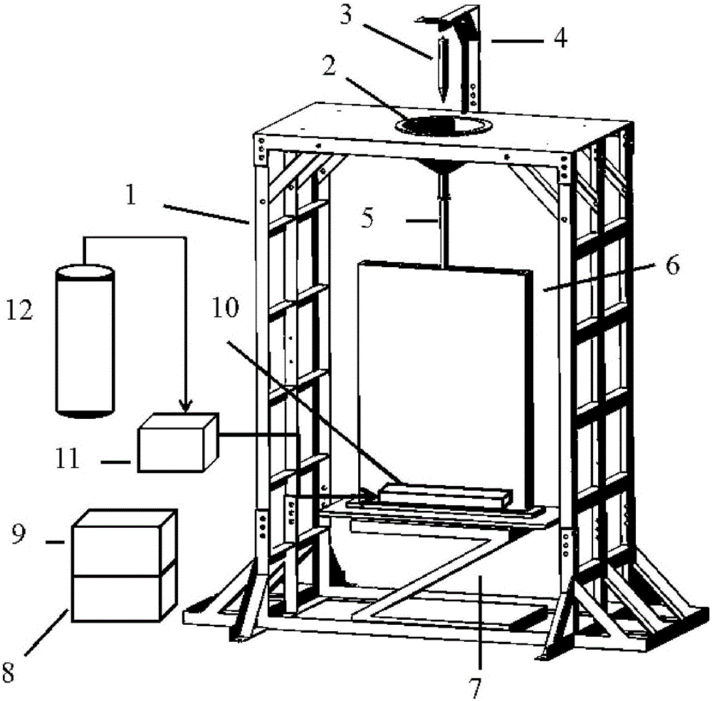 Experimental system for forming characteristic of sodium-cooled fast reactor debris bed