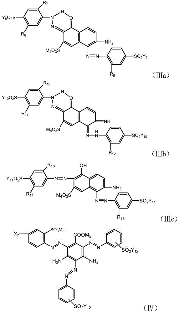 Reactive black dye composition