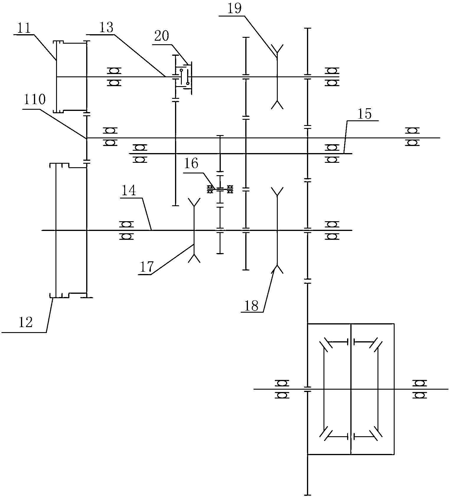 Control method for gear preselection of dual clutch transmission