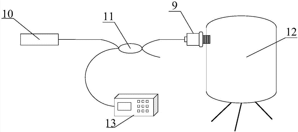 Integrated optical fiber high pressure sensor and manufacturing method thereof