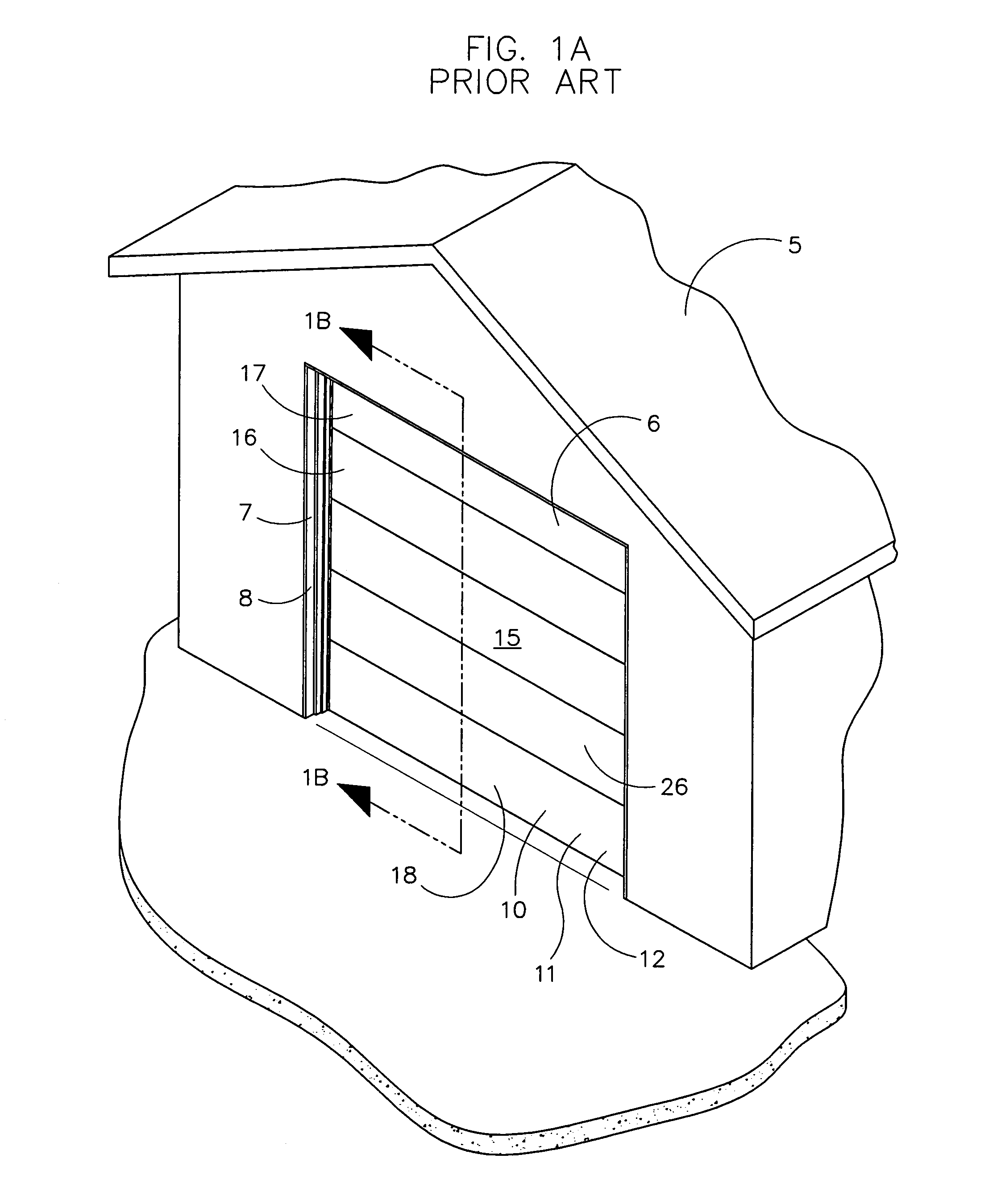 Overhead door with spring-loaded roller hinges