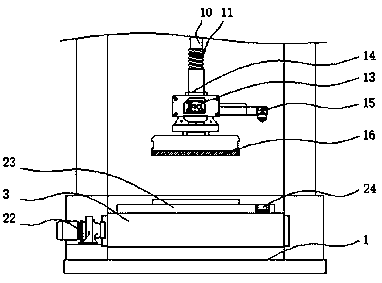 Production device capable of controlling product size for electrothermal film production