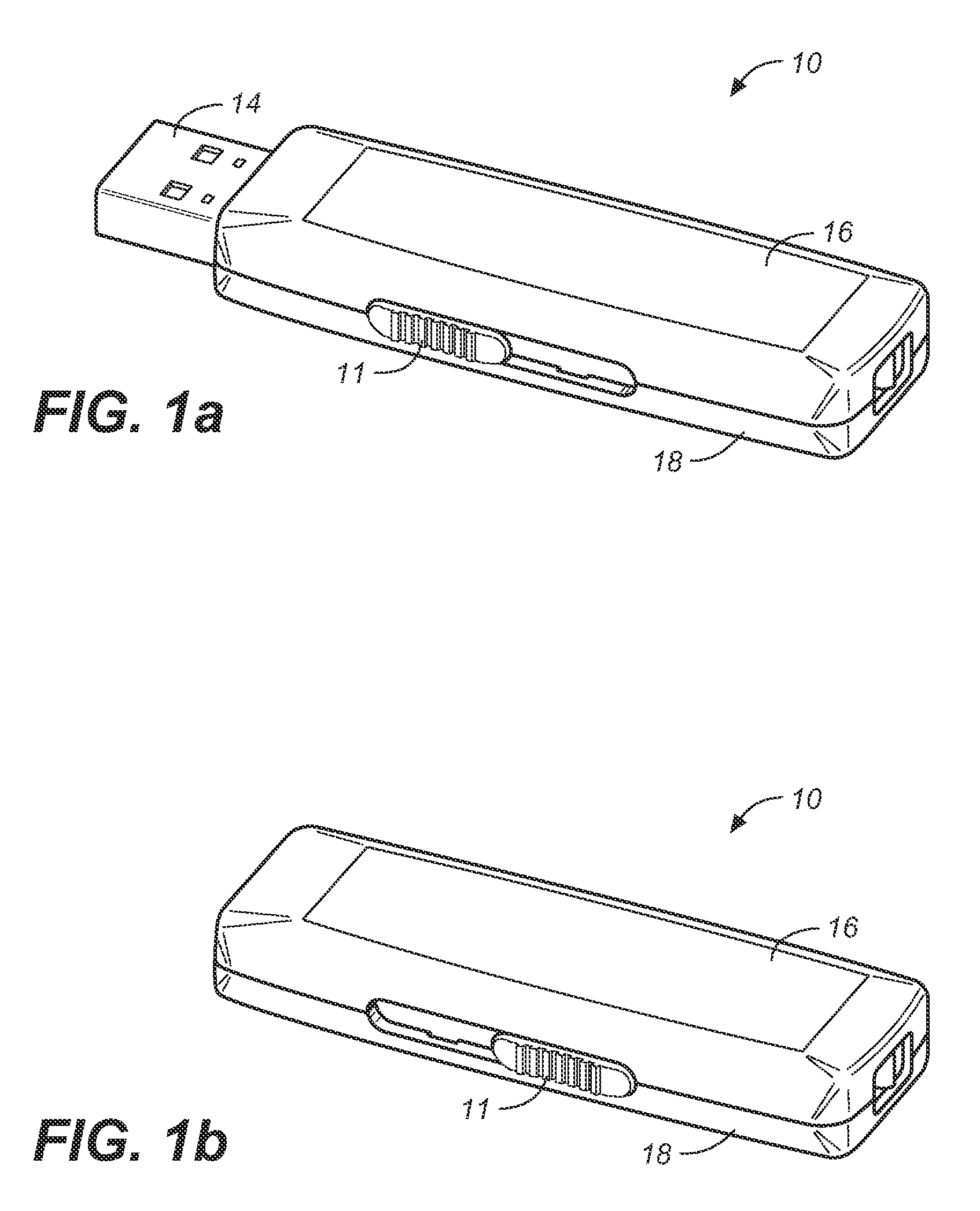 Retractable memory drive