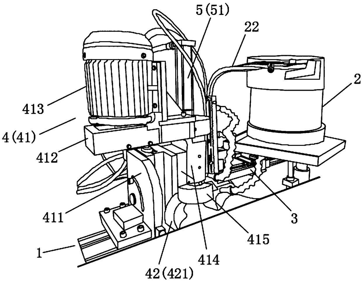 Automatic grooving machine for conductive fixing blocks for circuit boards for automobiles