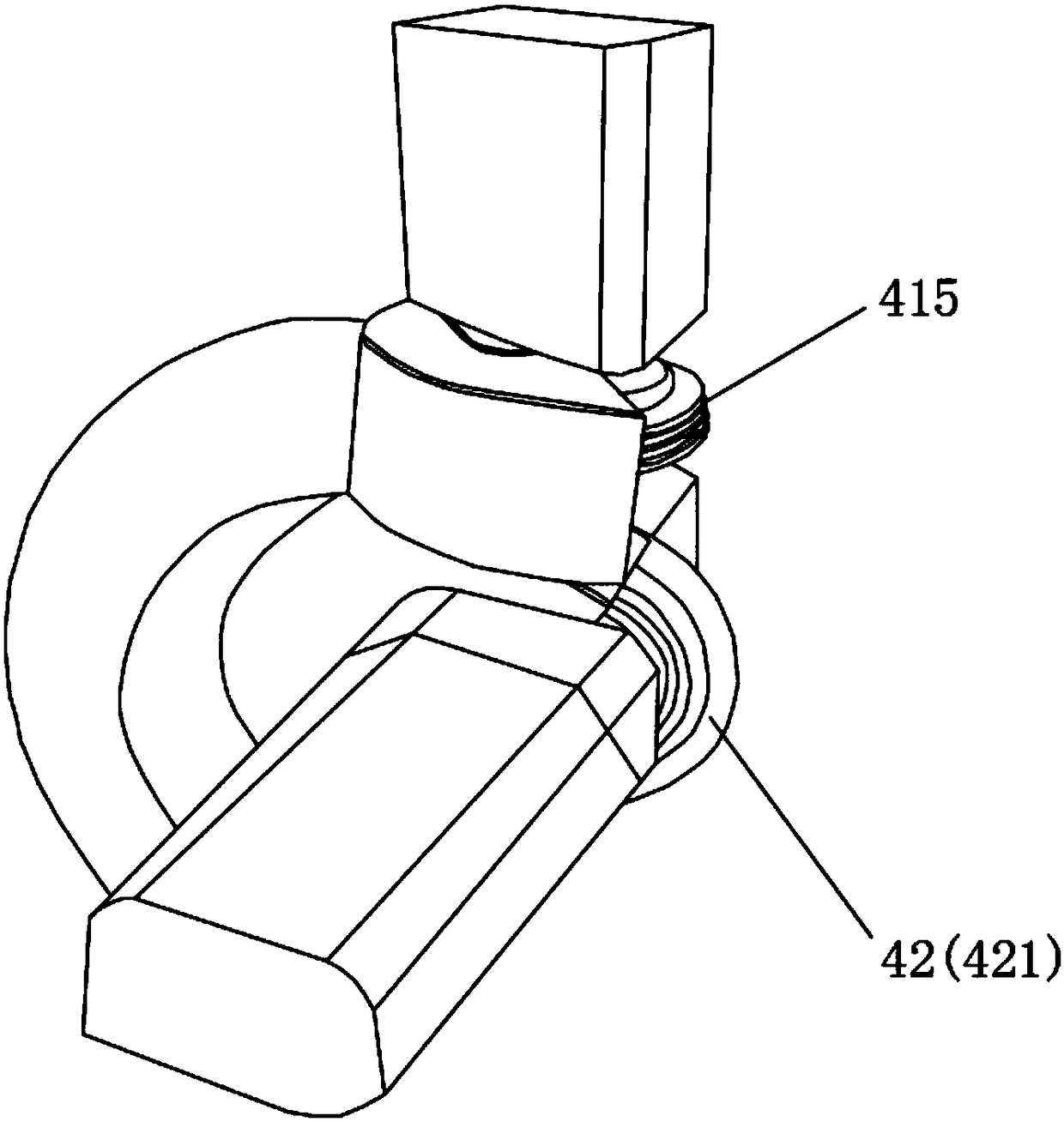 Automatic grooving machine for conductive fixing blocks for circuit boards for automobiles