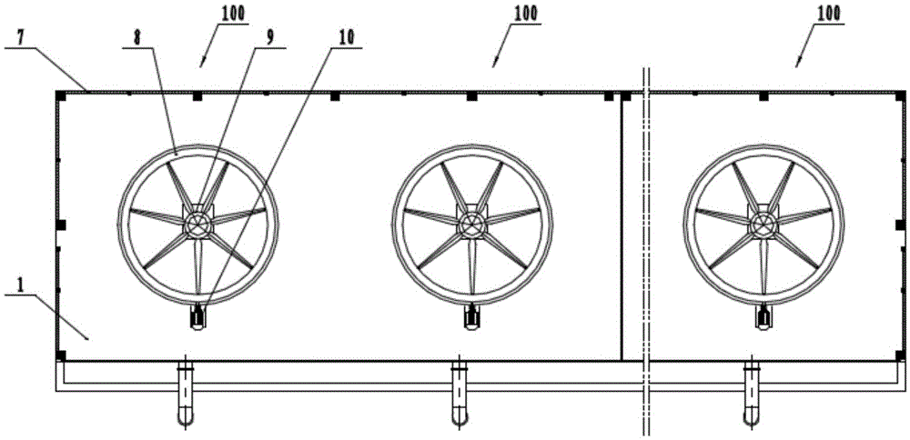 Low-noise cooling tower system