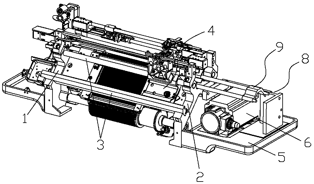 Main drive mechanism used for flat knitting machine